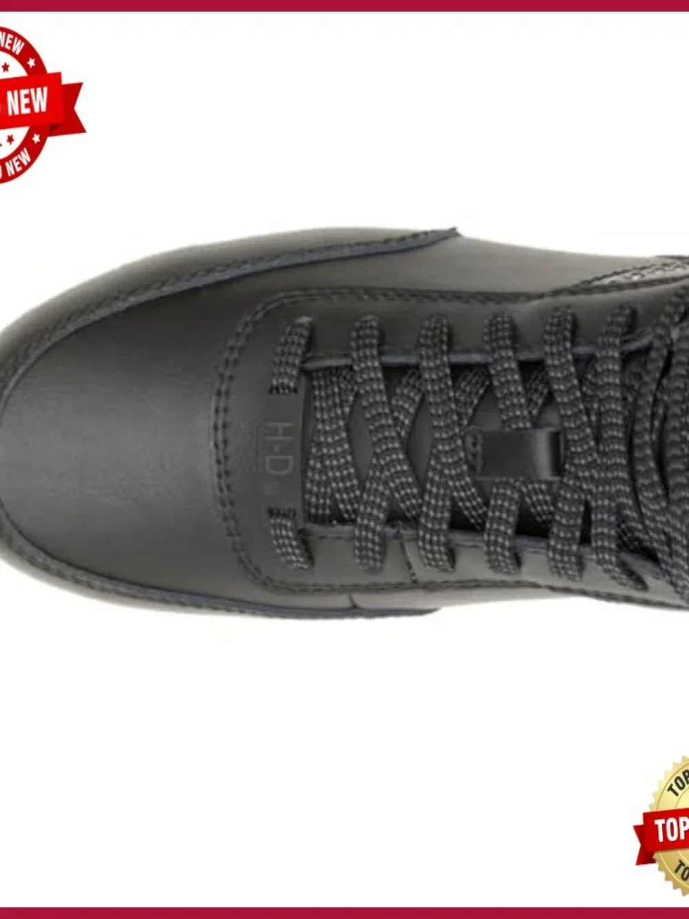 Waterproof Leather Lace Up Mid Top Sneakers Casual Shoes